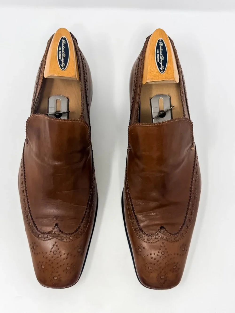 Patrick Cox Adrian Brown Brogue Leather Loafers Men's UK 6 US 7 Vintage Italian